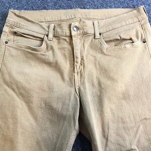 Rustic Dime Jeans Men 34 Beige Chino Slim Fit Denim Pants Outdoor 34x32